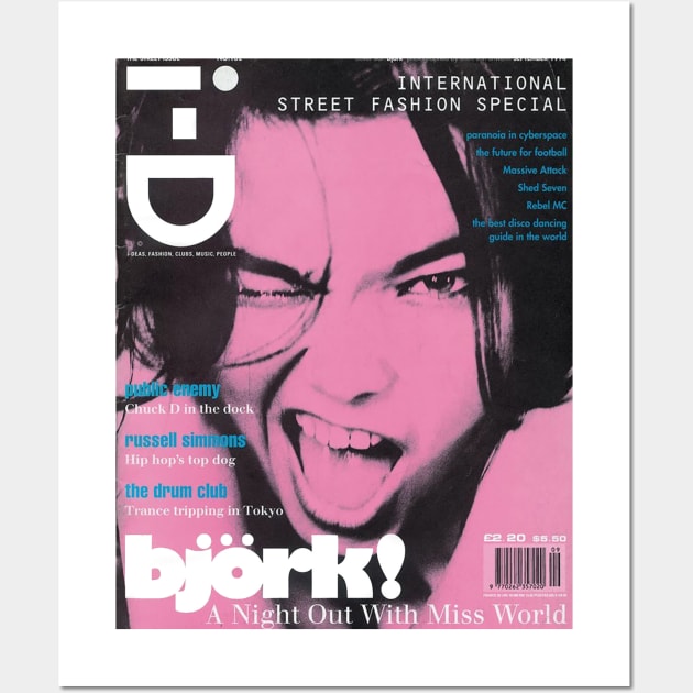 Bjork old magazine cover Wall Art by Lukasking Tees